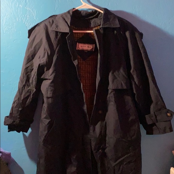 Blue trench coat - Picture 1 of 2